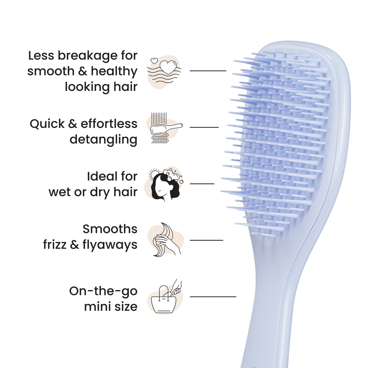 Tangle Teezer The Ultimate Detangler Mini - Digital Lavender