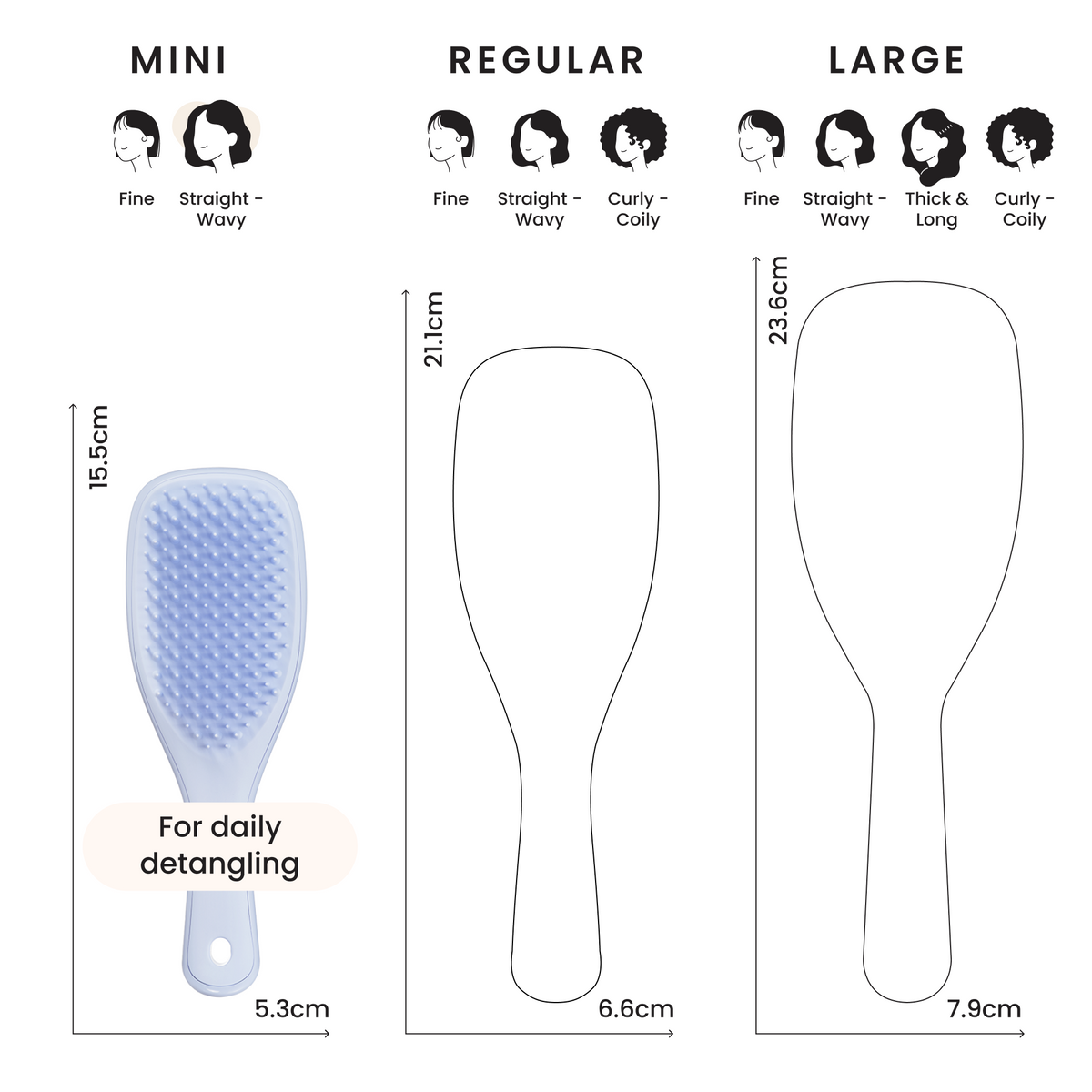 Tangle Teezer The Ultimate Detangler Mini - Digital Lavender