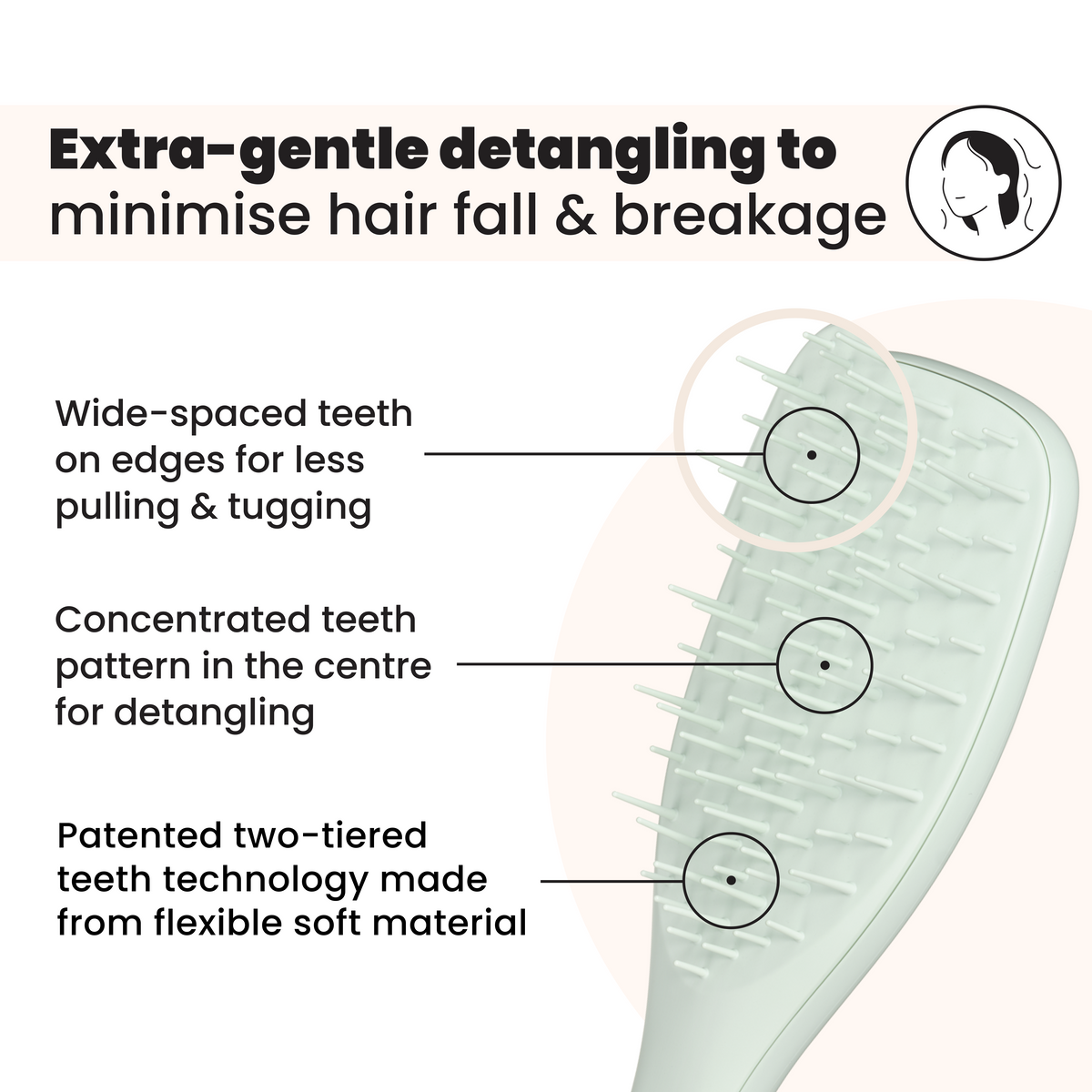 Tangle Teezer The Ultimate Detangler Extra Gentle - Eucalyptus