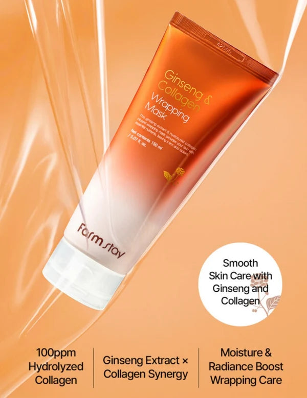 Farmstay Ginseng & Collagen Wrapping Mask 150Ml