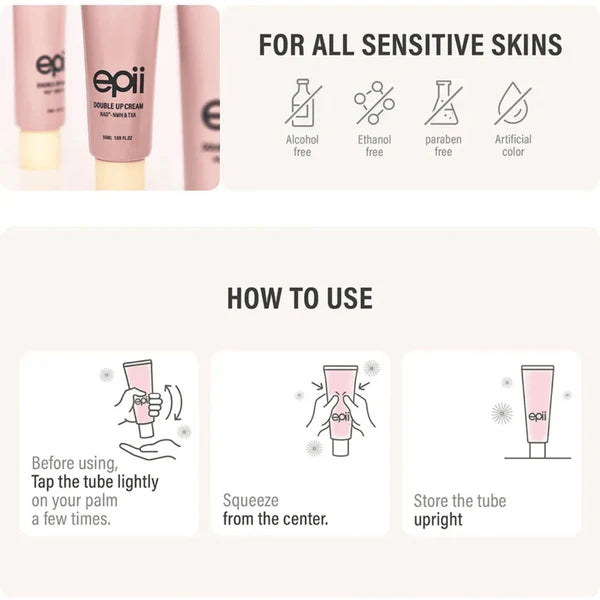 epii Double Up Cream NAD+ NMN & TXA 50Ml