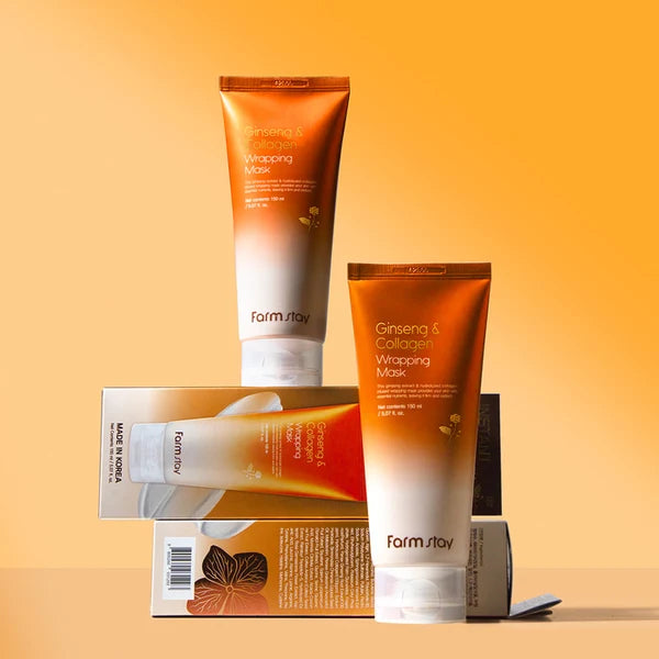 Farmstay Ginseng & Collagen Wrapping Mask 150Ml