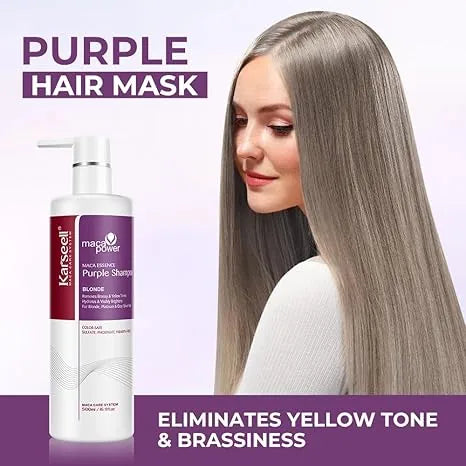 Karseell Maca Essence Purple Shampoo Blonde 500Ml