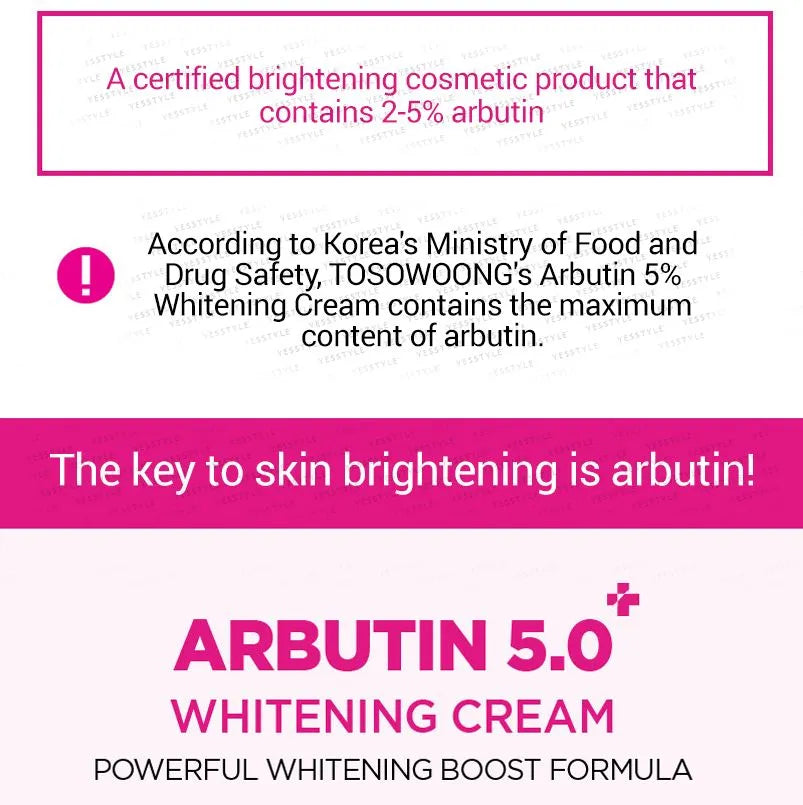 Tosowoong Arbutin 5.0 Whitening Cream 50g