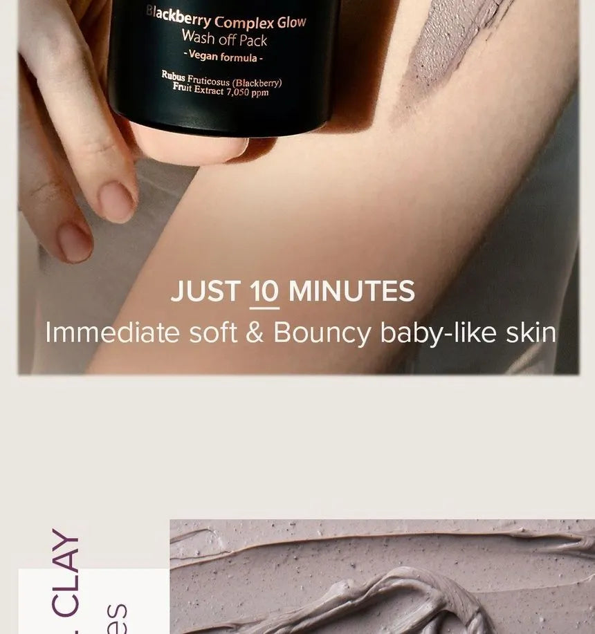 Mary & May Vegan Blackberry Complex Glow Wash Off Pack 125g