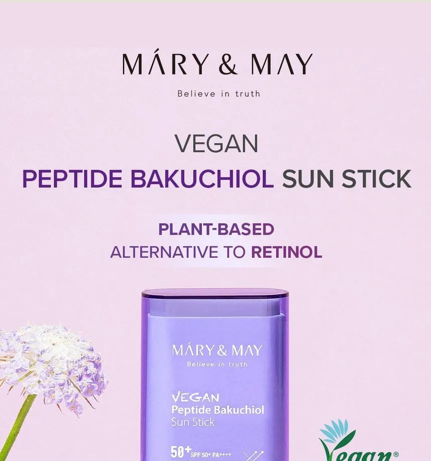 Mary&May Vegan Peptide Bakuchiol Sun Stick SPF50+ PA++++ 18g