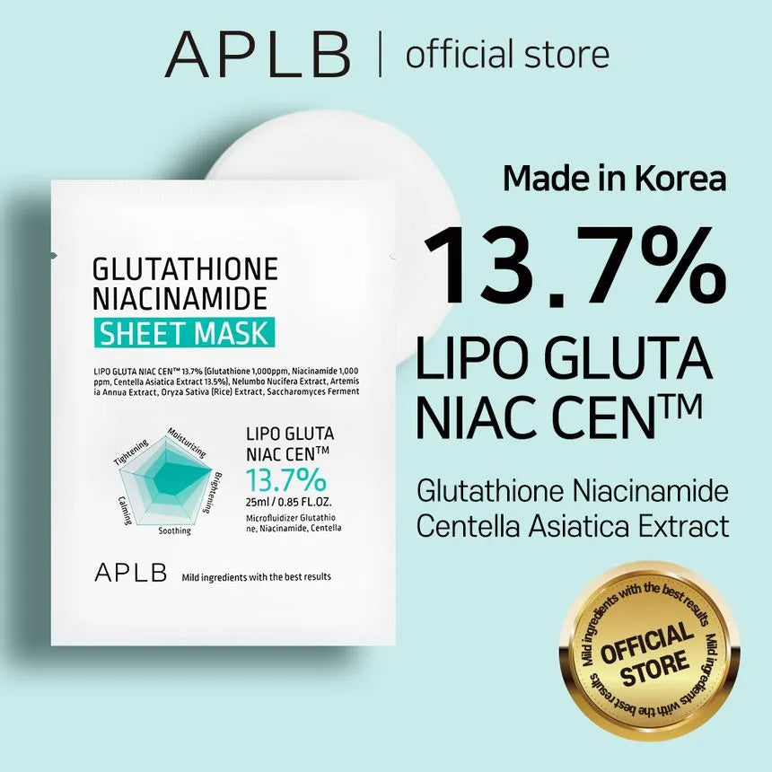 شيت ماسك نياسيناميد جلوتاثيون 25 مل - APLB