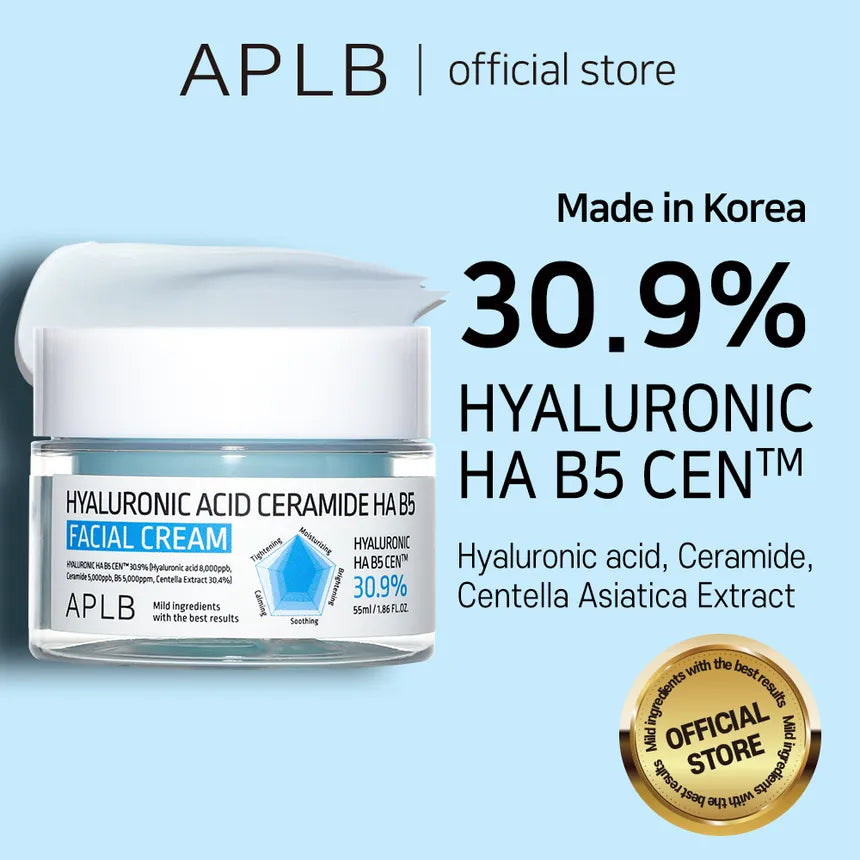 APLB Hyaluronic Acid Ceramide Ha B5 Facial Cream 55Ml