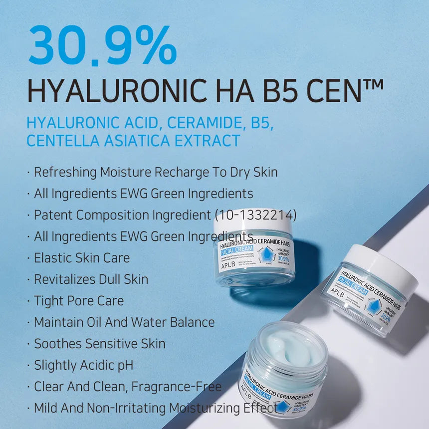 APLB Hyaluronic Acid Ceramide Ha B5 Facial Cream 55Ml