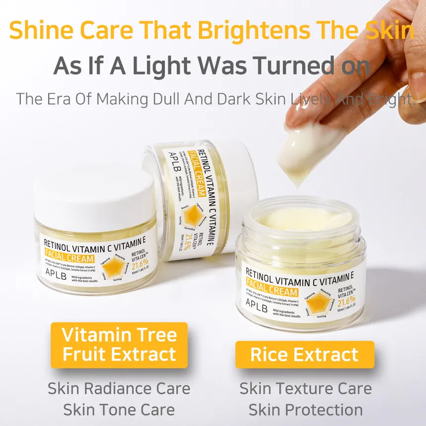 APLB Retinol Vitamin C Vitamin E Facial Cream 55Ml