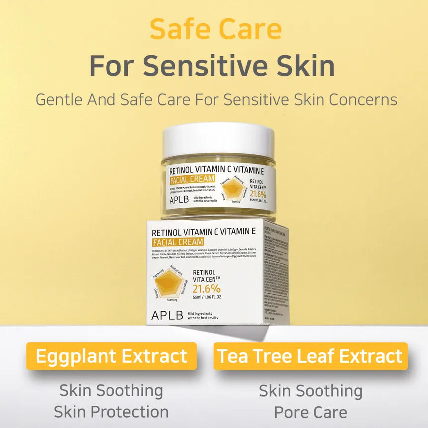 APLB Retinol Vitamin C Vitamin E Facial Cream 55Ml