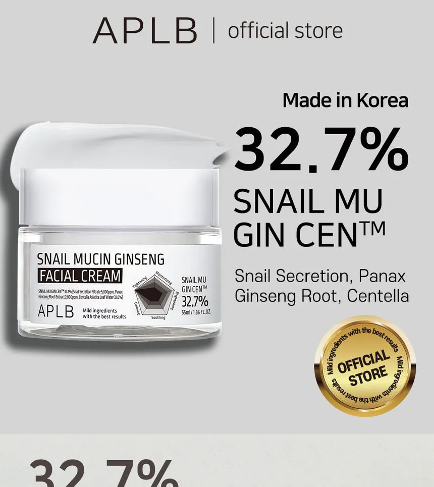 APLB Snail Mucin Ginseng Facial Cream 55Ml