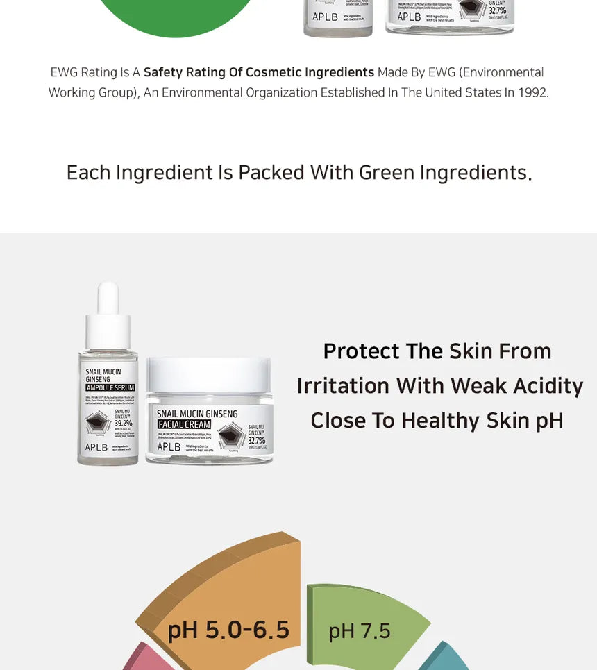 APLB Snail Mucin Ginseng Facial Cream 55Ml