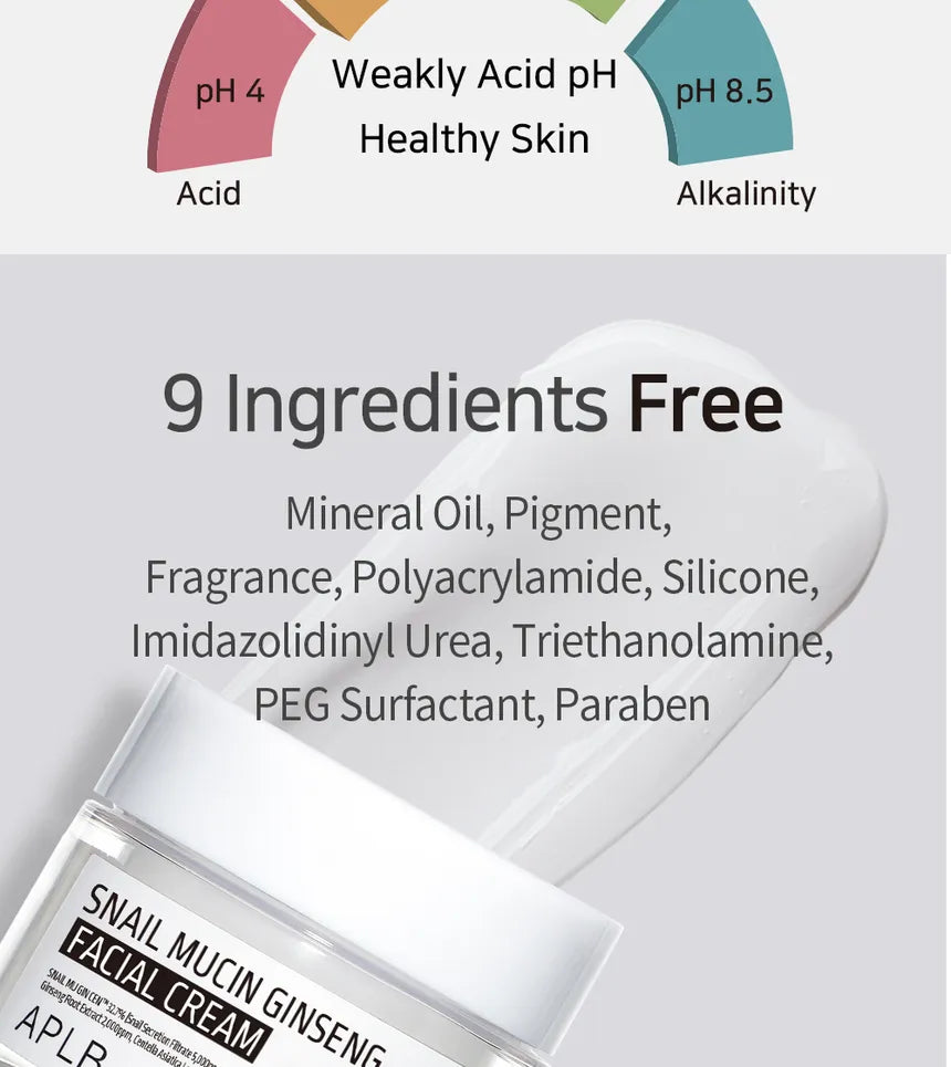 APLB Snail Mucin Ginseng Facial Cream 55Ml