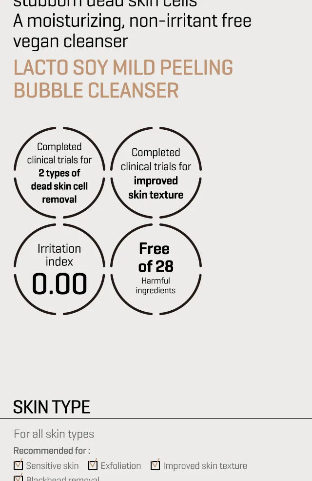 Some By Mi Lacto Soy Mild Peeling Bubble Cleanser 180Ml