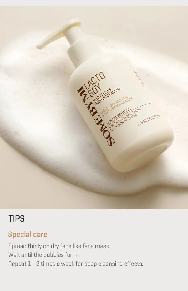 Some By Mi Lacto Soy Mild Peeling Bubble Cleanser 180Ml