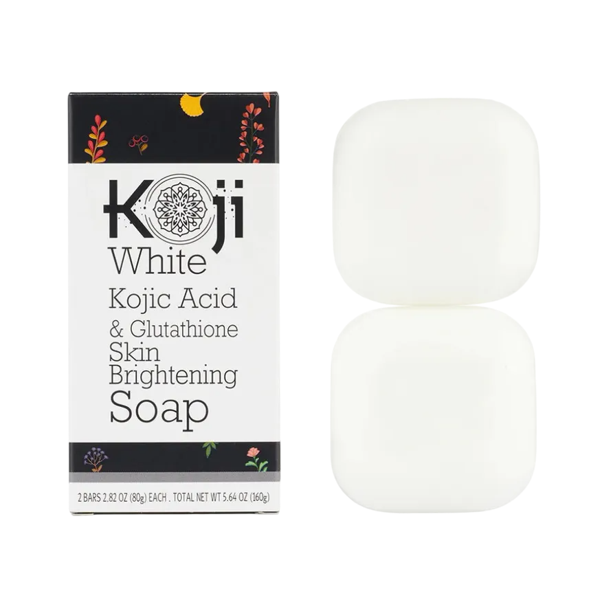 Koji White Kojic Acid & Glutathione Skin Brightening Soap *2Bars 80g