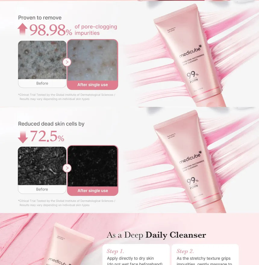 Medicube PDRN Pink Niacinamide Whip Cleanser 120g