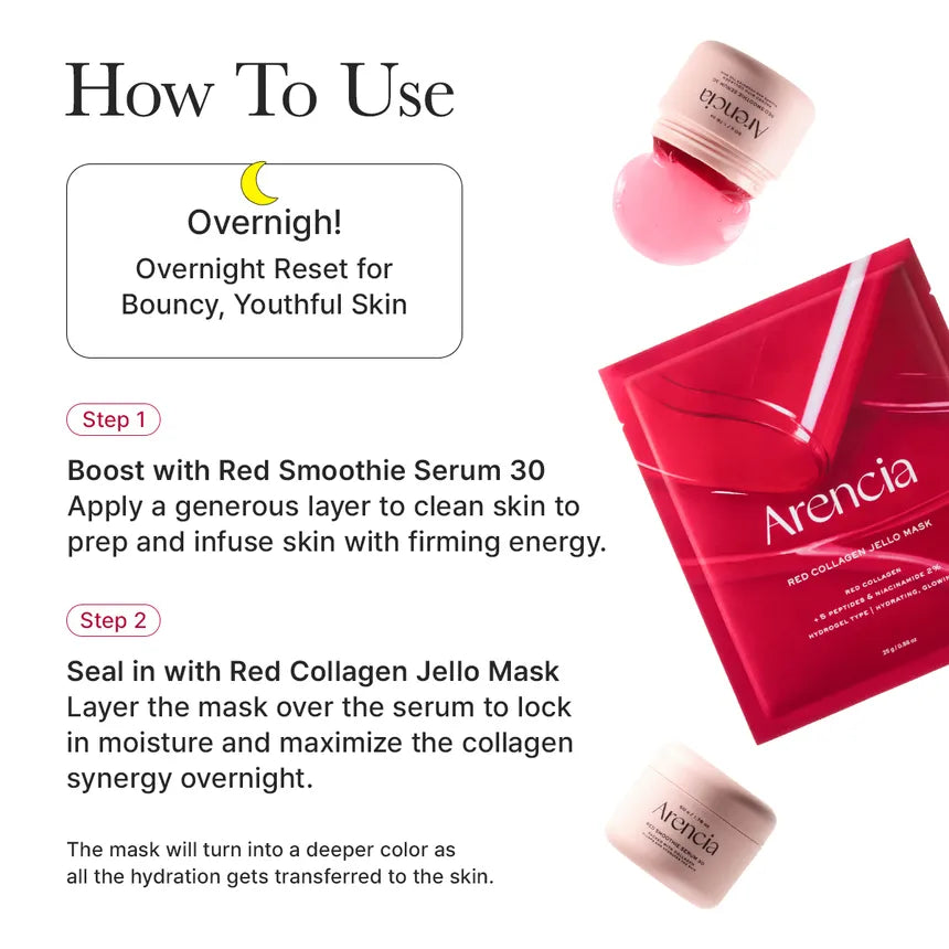 Arencia Red Collagen Jello Mask