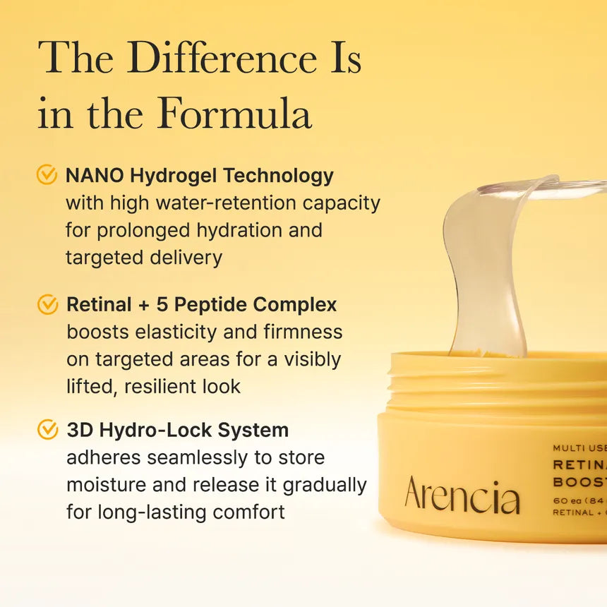 Arencia Retinol Boosting Eye Mask 60ea- 84g