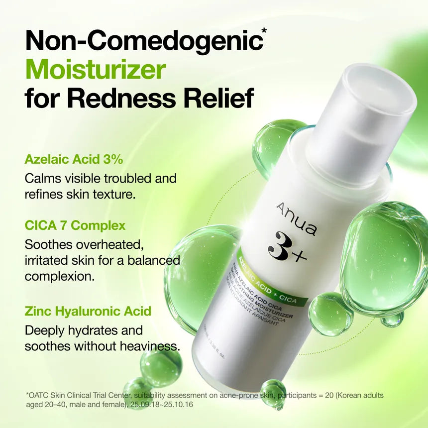 Anua Azelaic Acid + Cica Skin Soothing Moisturizer 100Ml