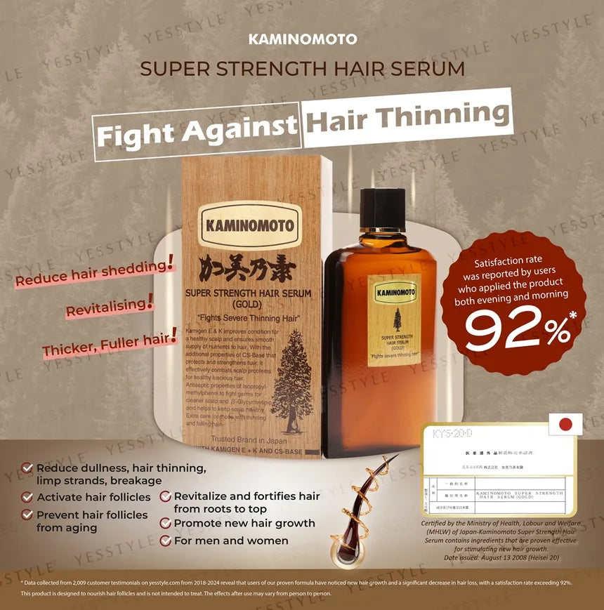 Kaminomoto Super Strength Hair Serum ( Gold ) 150Ml