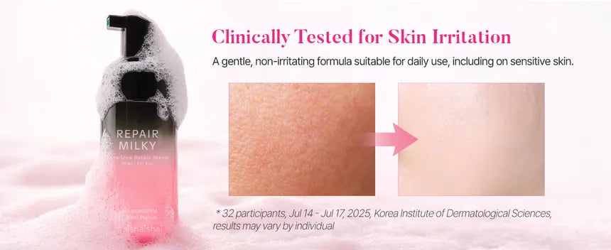 Shaishaishai Repair Milky Urea Glow Bubble Serum 110Ml