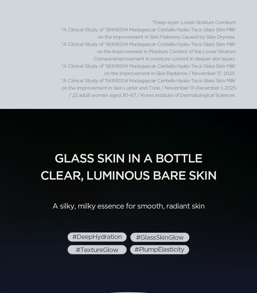 SKIN1004 Madagascar Centella Hyalu-Teca Glass Skin Milk 210Ml