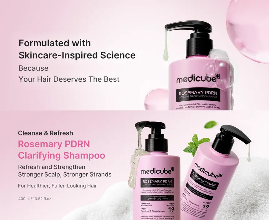 Medicube Rosemary PDRN Cooling Thickening Shampoo Shampoo 400Ml