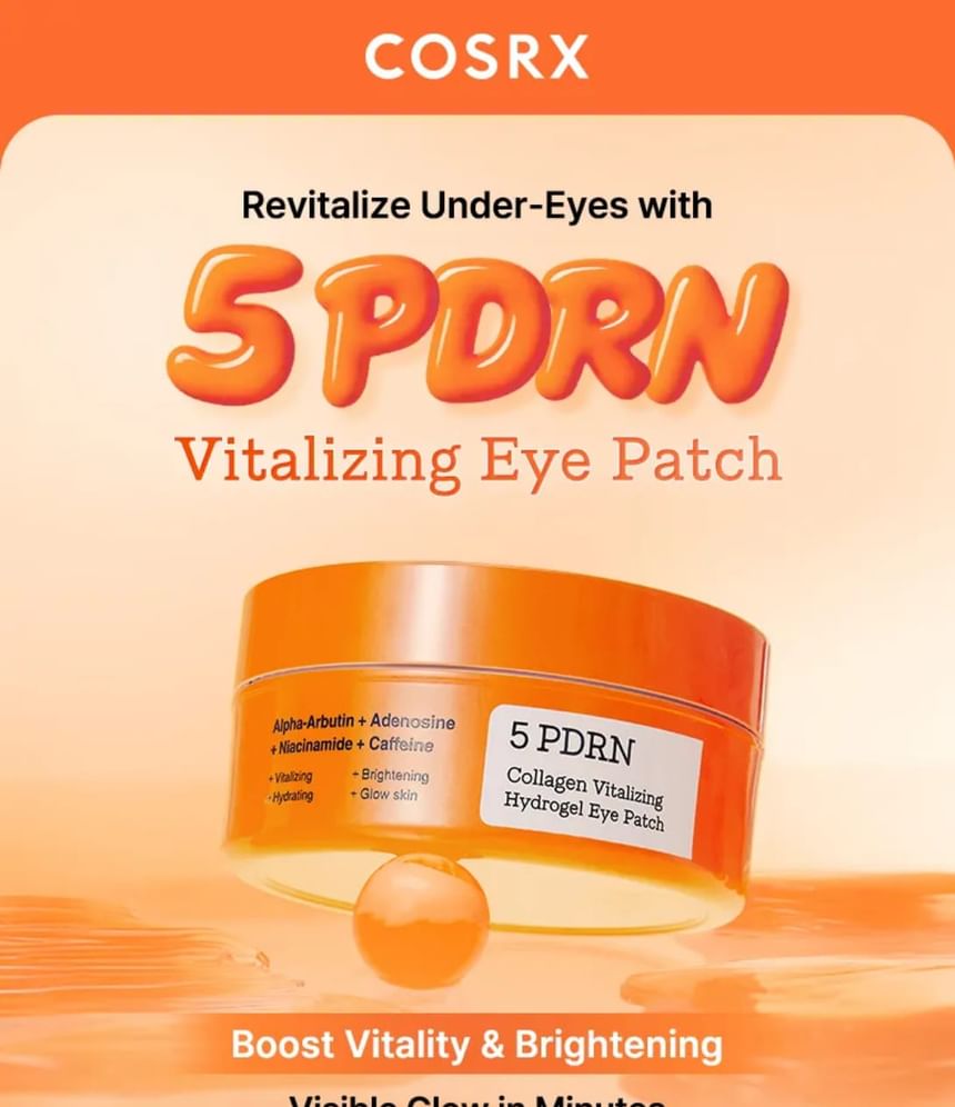 Cosrx 5 PDRN Collagen Vitalizing Hydrogel Eye Patch 60ea 85g