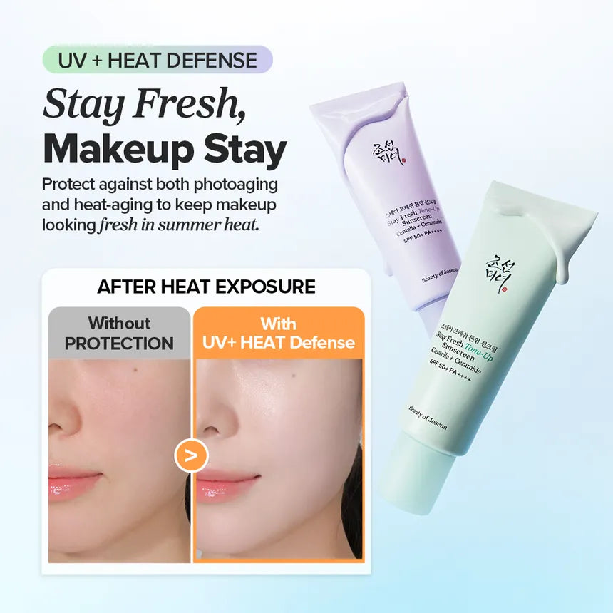 Beauty Of Joseon Stay Fresh Tone Up (Green) SunScreen Spf50 Pa++++ 50Ml