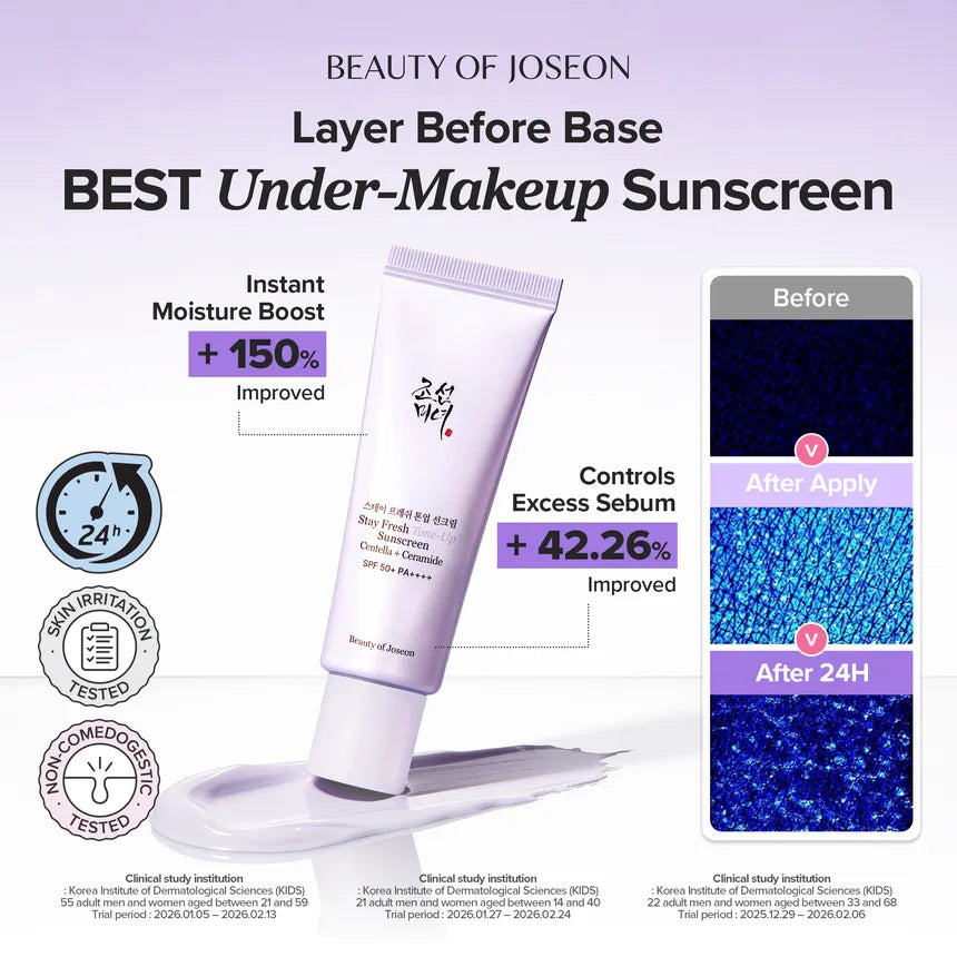 Beauty Of Joseon Stay Fresh Tone Up (Green) SunScreen Spf50 Pa++++ 50Ml