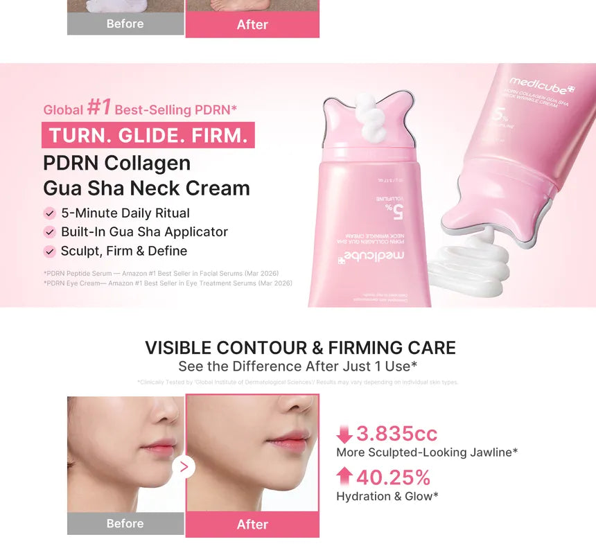 Medicube PDRN Collagen GuaSha Neck Wrinkle Cream 90g