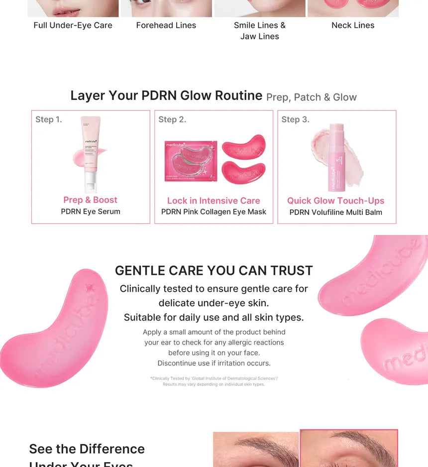 Medicube Pdrn Pink Collagen Jelly Eye Mask