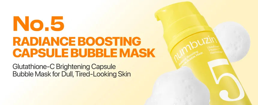 Numbuzin No.5 Radiance Boosting Capsule Bubble Mask 85Ml