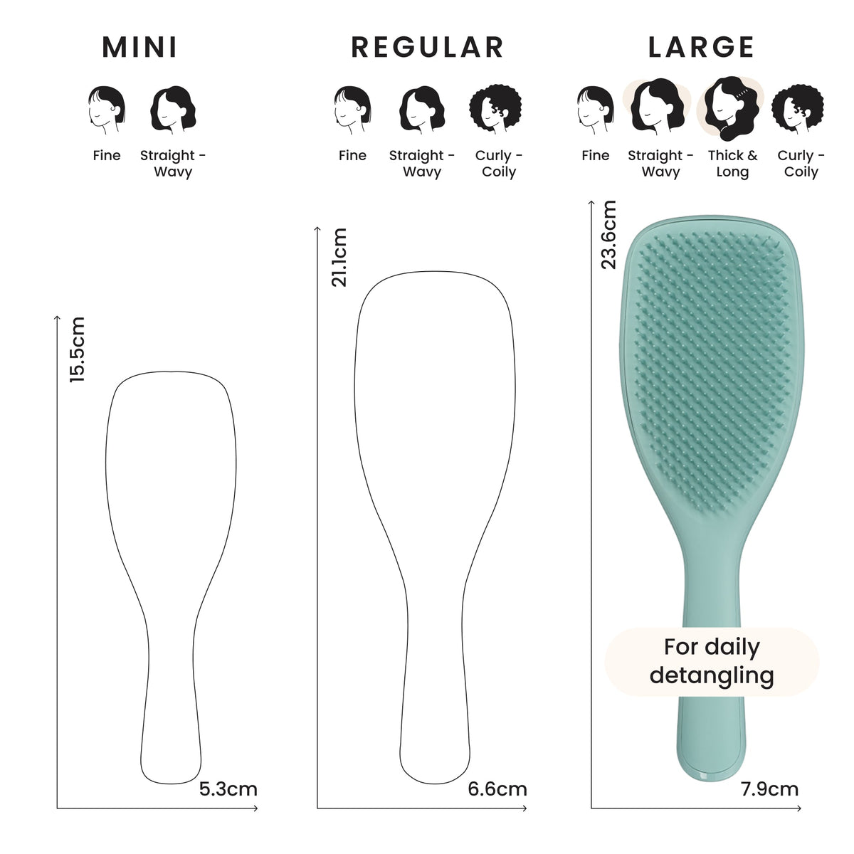 Tangle Teezer The Ultimate Detangler Large - Marine Teal