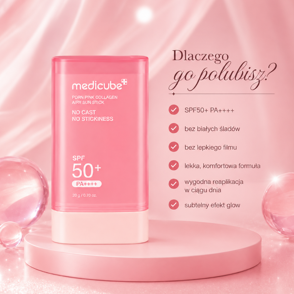 Medicube PDRN Pink Collagen Airy Sun Stick 20g