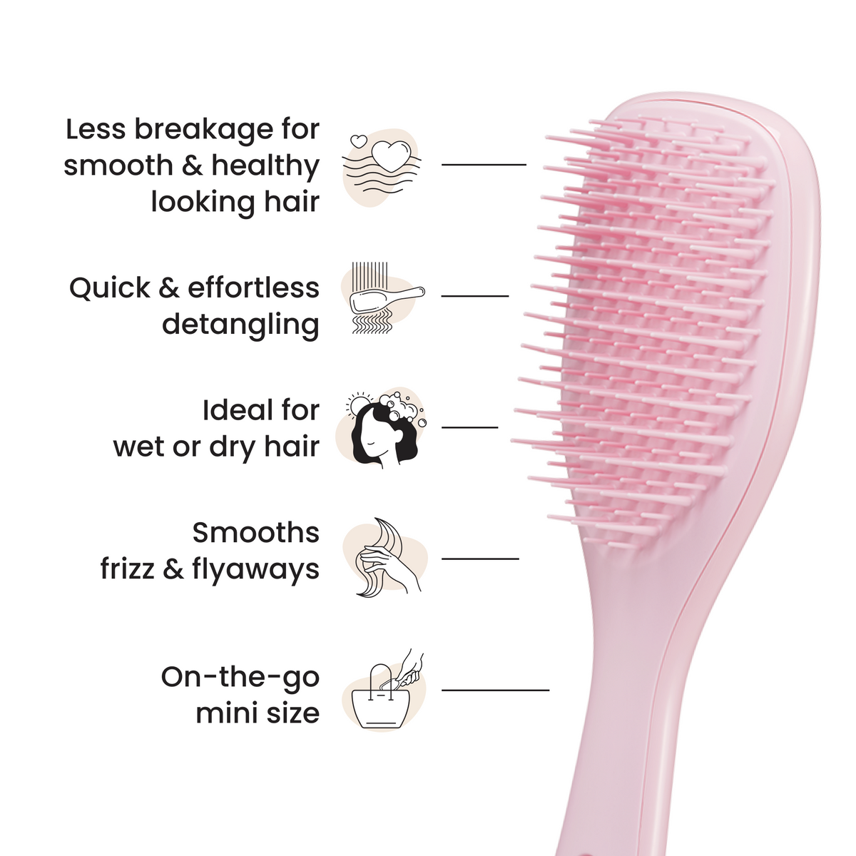 Tangle Teezer The Ultimate Detangler Mini - Millennial Pink