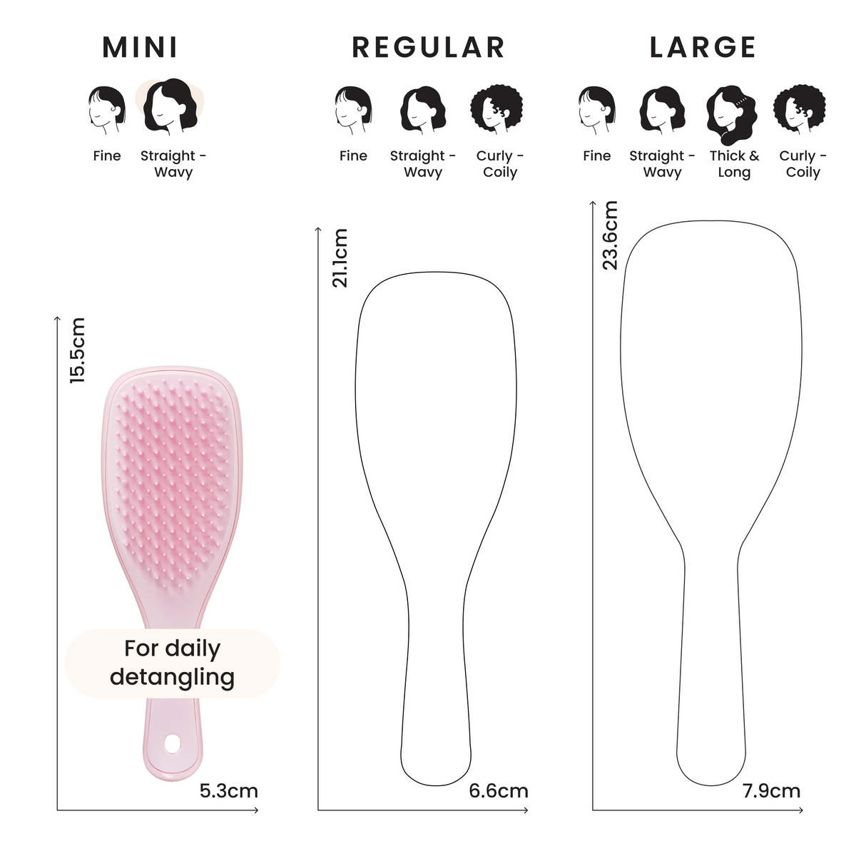 Tangle Teezer The Ultimate Detangler Mini - Millennial Pink