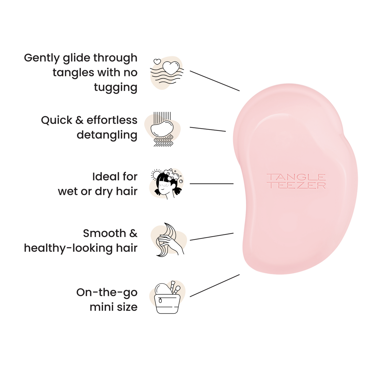 Tangle Teezer The Original Mini - Millennial Pink