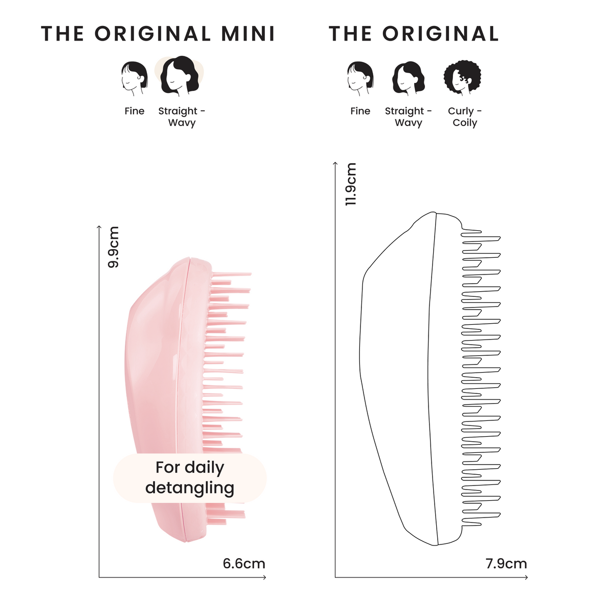 Tangle Teezer The Original Mini - Millennial Pink