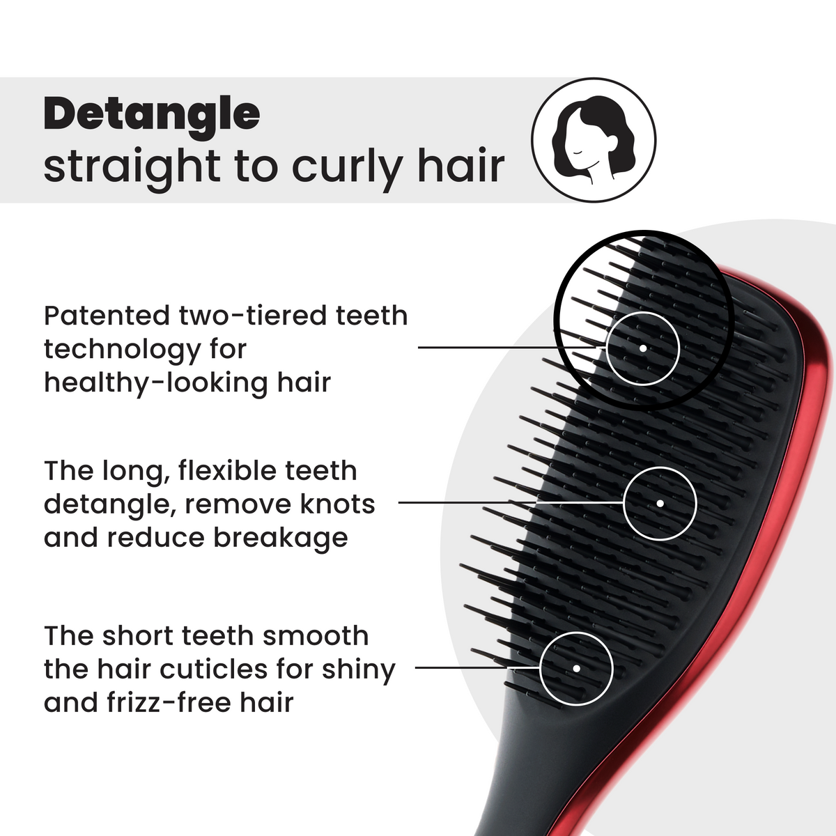 Tangle Teezer x The Devil Wears Prada The Ultimate Detangler Mini - Devil Wears Prada Red