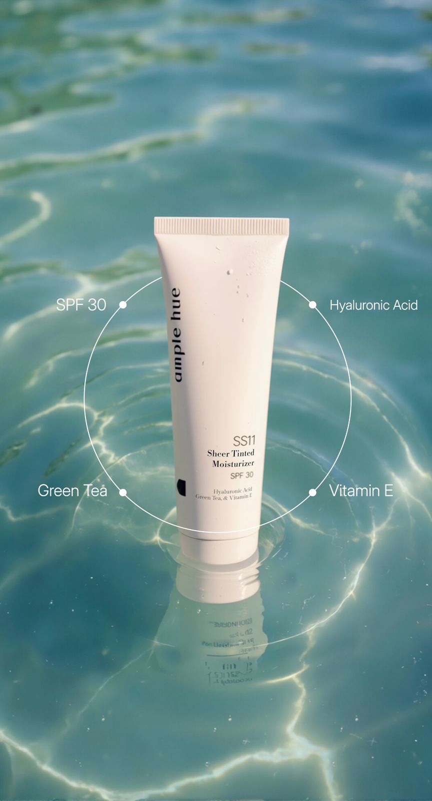 Ample hue SS11 Sheer Tinted Moisturizer SPF30 30Ml - Light