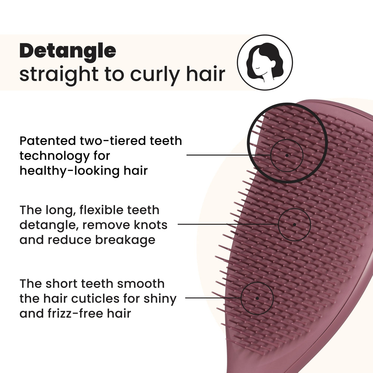 Tangle Teezer The Ultimate Detangler Large - Pink Velvet