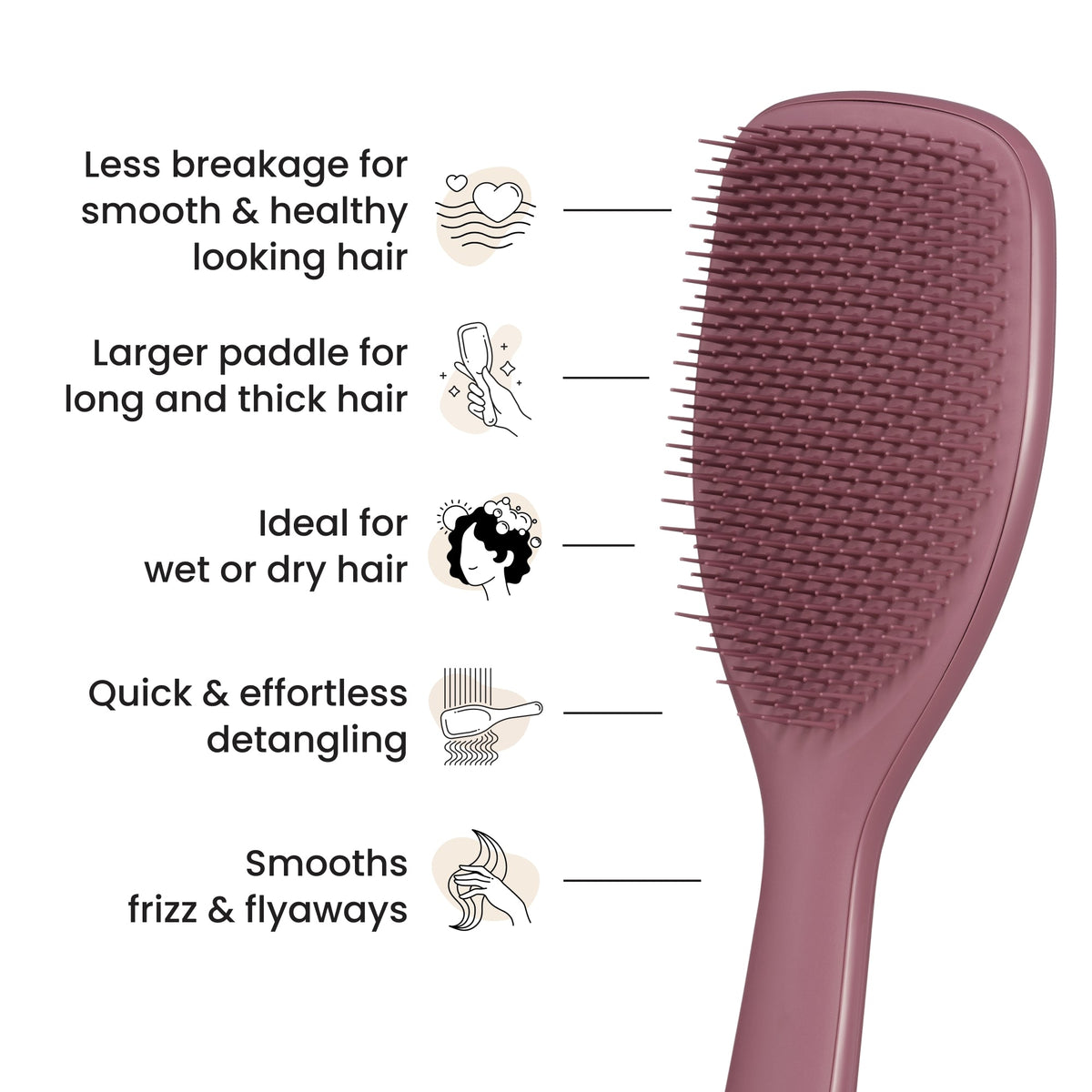 Tangle Teezer The Ultimate Detangler Large - Pink Velvet