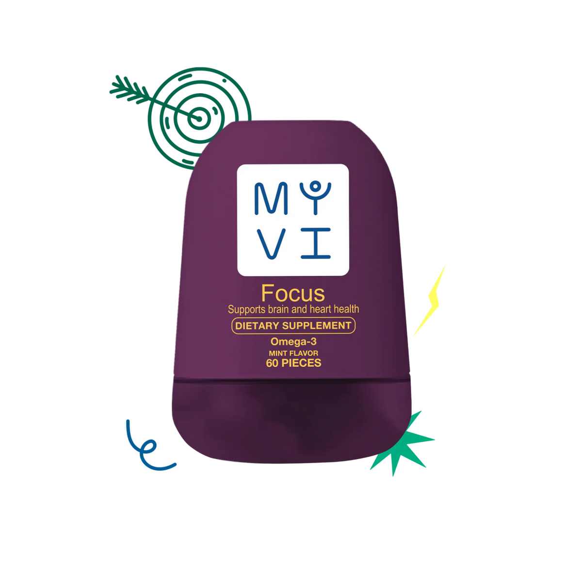MY VI Focus Omega3 Dietary Supplement 60Pieces