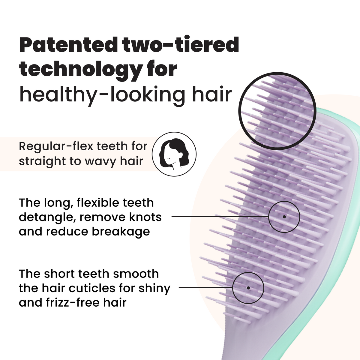 Tangle Teezer The Ultimate Detangler Mini - Wisteria Leaf