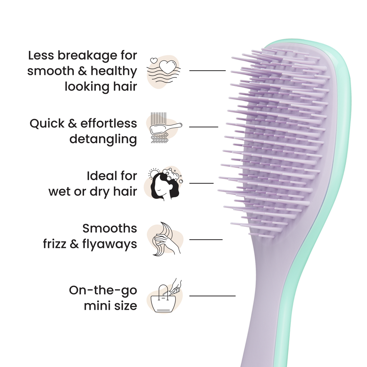 Tangle Teezer The Ultimate Detangler Mini - Wisteria Leaf