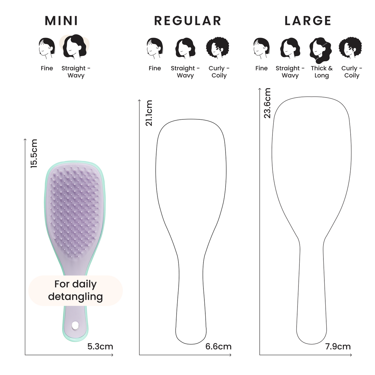 Tangle Teezer The Ultimate Detangler Mini - Wisteria Leaf