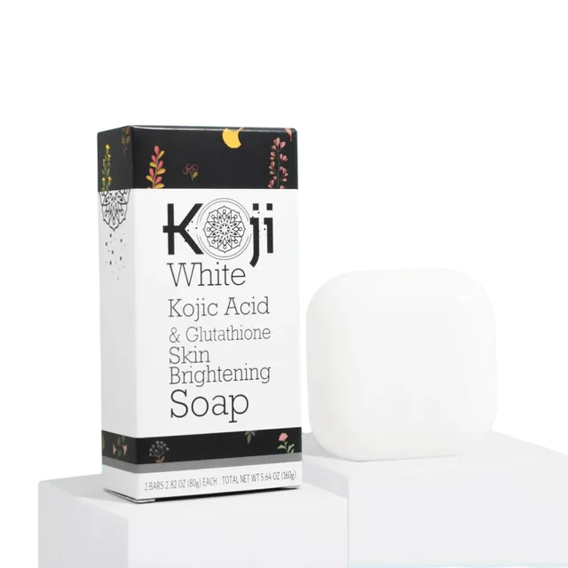 Koji White Kojic Acid & Glutathione Skin Brightening Soap *2Bars 80g